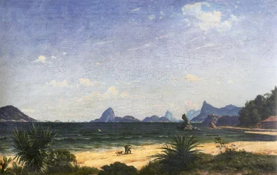 Entrance to the Bay of Rio de Janeiro as Seen from Icarai Beach at Niteroi